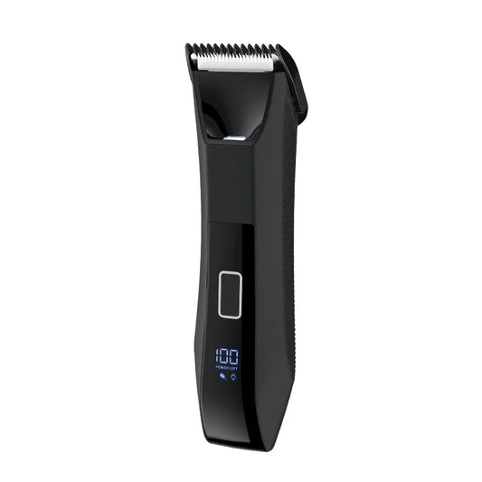 Perfect hand-sized trimmer with precise blades cutting through the most stubborn stubble